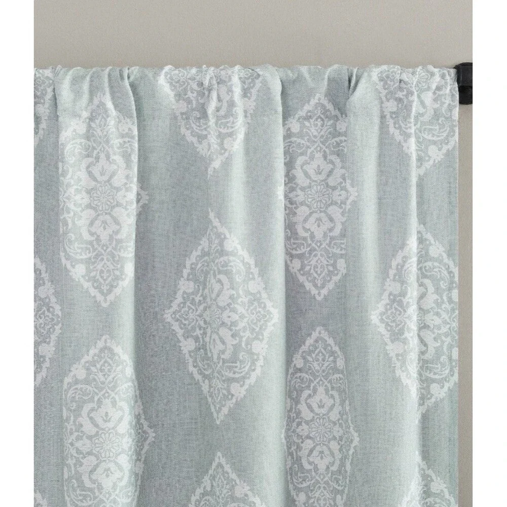 The Big One Paisley Scroll Window Curtain Panel Pack Of 2 Size 36”x 84